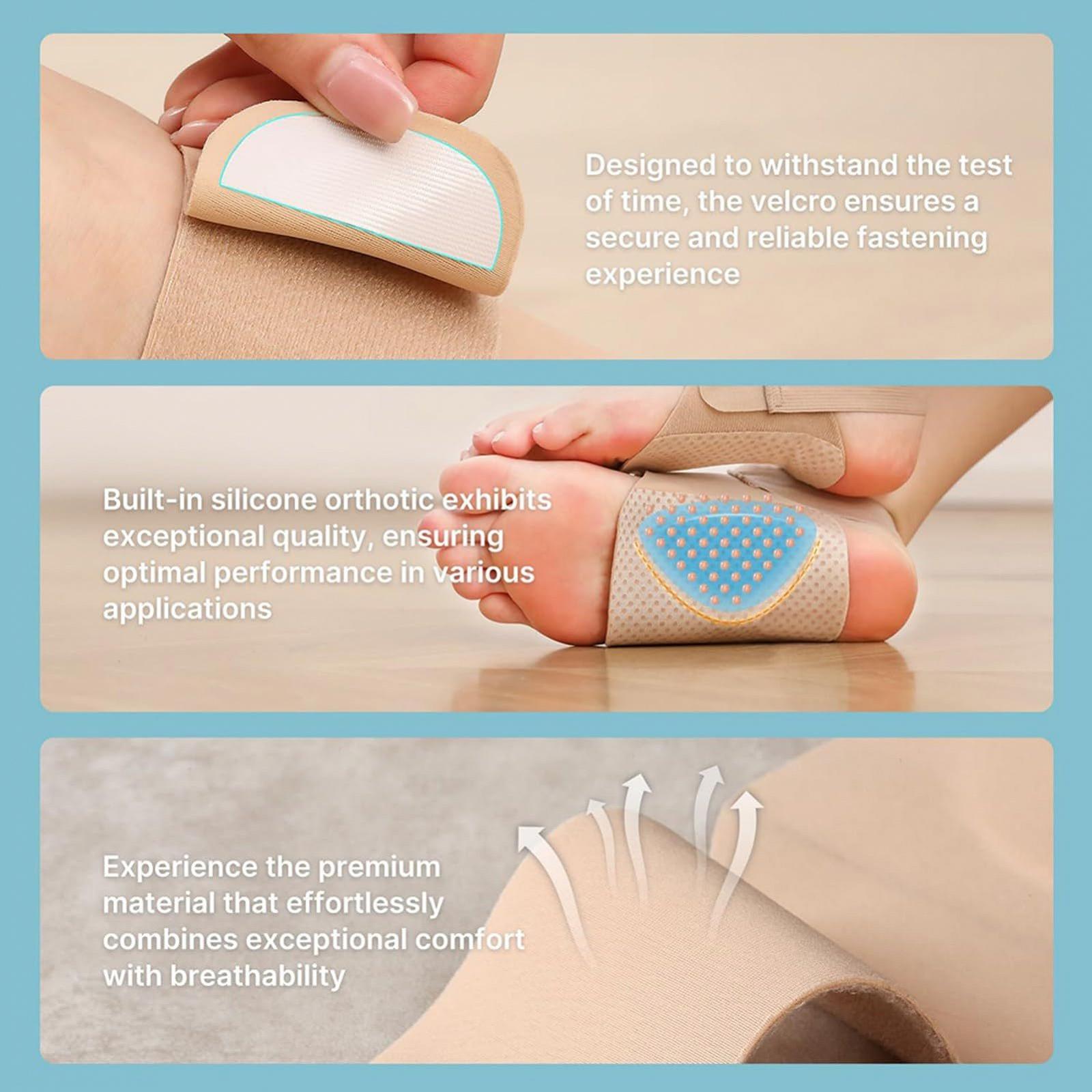 Підтримка склепіння стопи при підошовному фасціїті, зніміть біль у стопі, регульовані зв'язки, фото №6