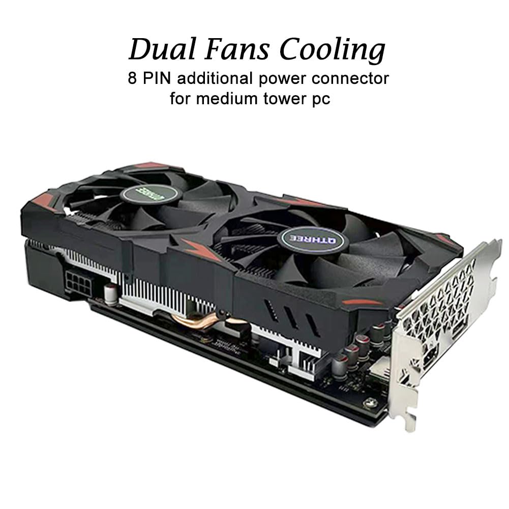 Графічна карта QTHREE Radeon RX 580 8G D5 HDMI DVI-D DisplayPort, фото №5