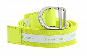 Ремень Calvin Klein CKJ Slider Rounded Slider 35 мм W80 Лимонный Лайм, лимонный лайм - Фото 1