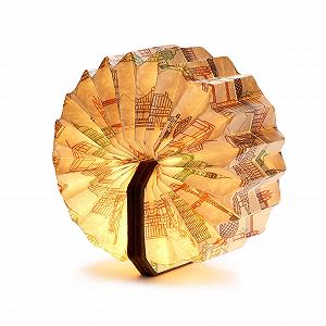 Настільна лампа Gingko Velvet Accordion Lamp Оксамит Grey Landmark (Сірий) - Фото 1