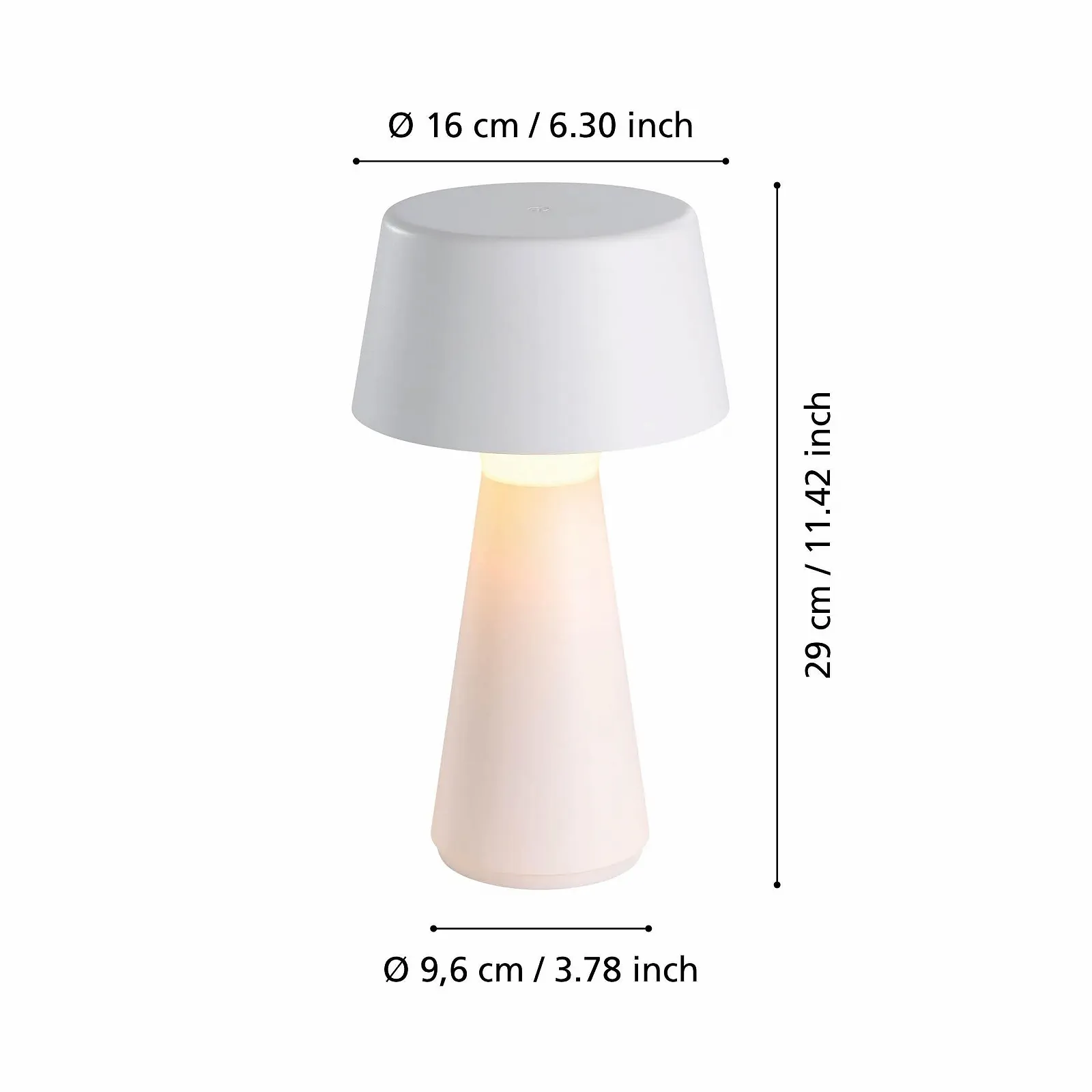 Настільна лампа EGLO Scorrano LED Акумуляторна Сенсорна IP44 Біла, фото №3