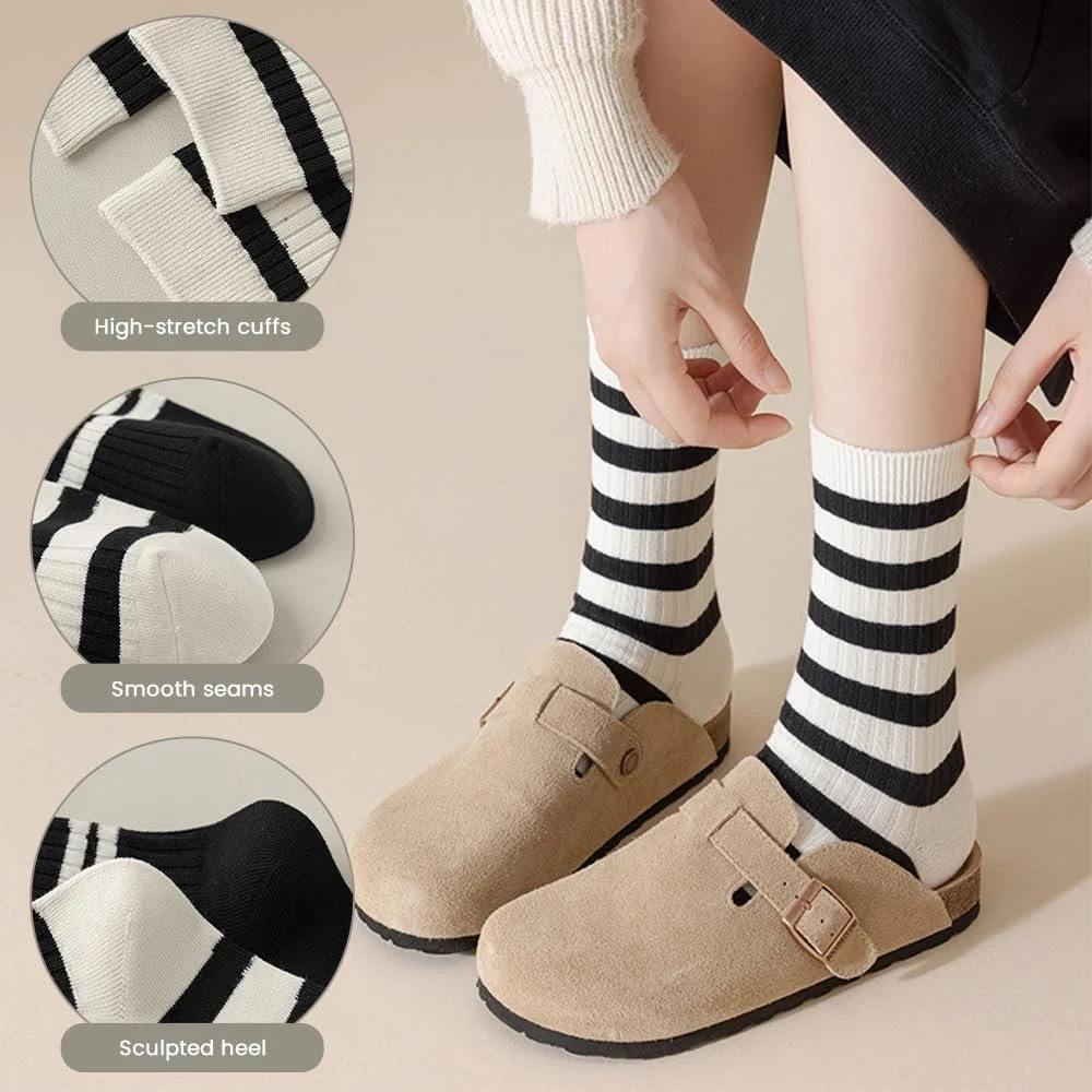 Женские носки Черный Цвет (Полоски), фото №5