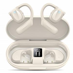 Наушники Hendari Open Ear Bluetooth 5.3 LED Display 75 часов Воспроизведения Глубокий Бас Беспроводные Вкладыши 4 Микрофона IPX5 Водонепроницаемые - Фото 1