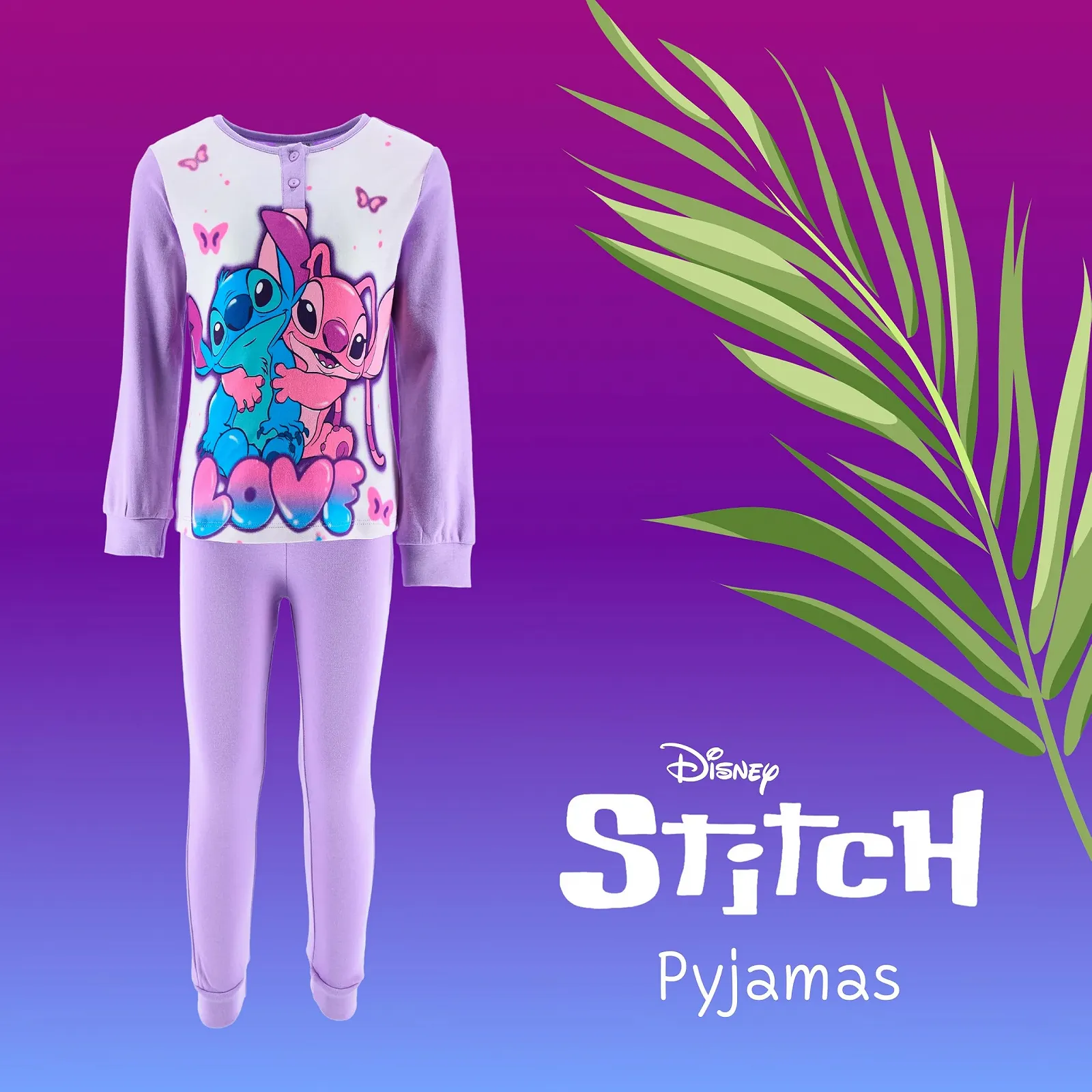 Піжама Disney Stitch and Angel для дівчат, м’яка бавовняна піжама, фото №3 Піжама Disney Stitch and Angel для дівчат, м’яка бавовняна піжама, фото №3