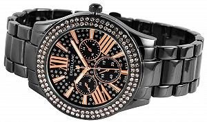 Годинник Excellanc Жіночий Металевий Браслет з Ланками Люмінесцентні Стрілки Стрази Аналоговий synthetic.ua - Фото 1