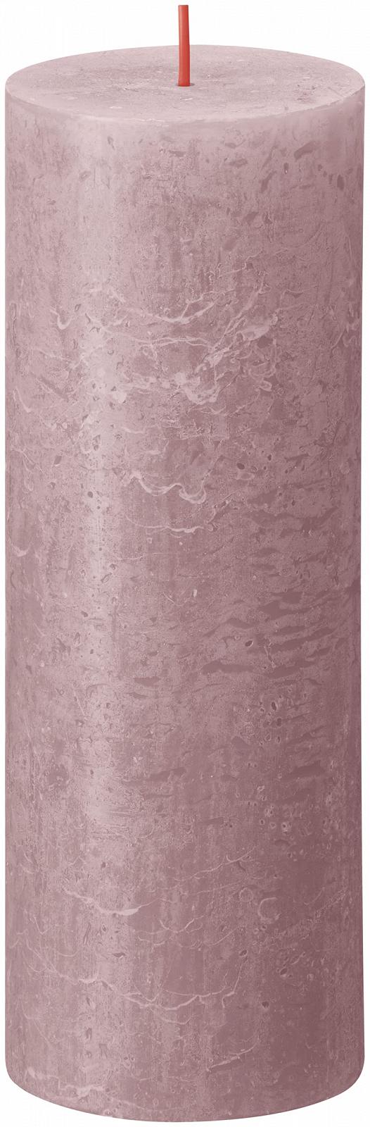 Свічка боллар Bolsius Rustic Dusky Pink пакет 4 шт довгий час горіння 85 годин однорідна без запаху натуральний веганський віск без пальмової олії 19 x 7 см, фото №5