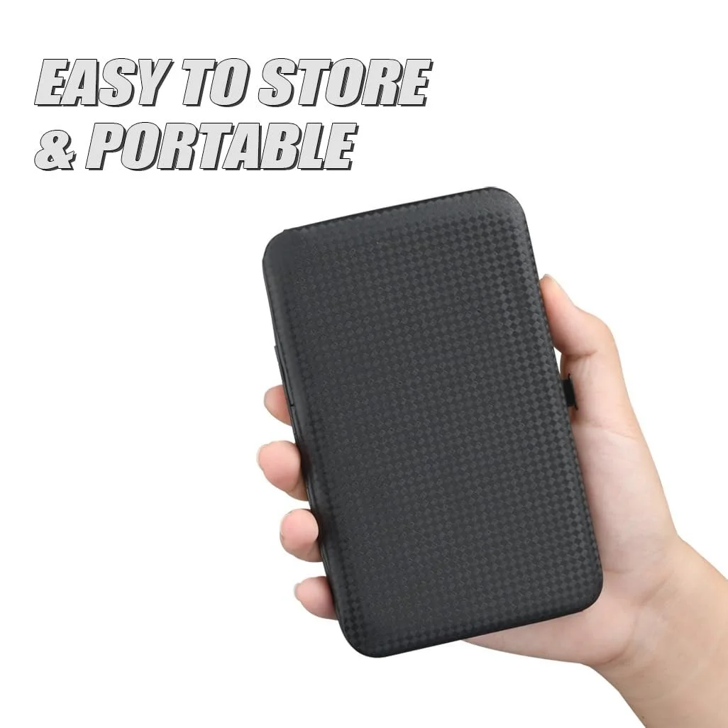 Набір для манікюру 18 предметів, чорно-червоний, фото №5