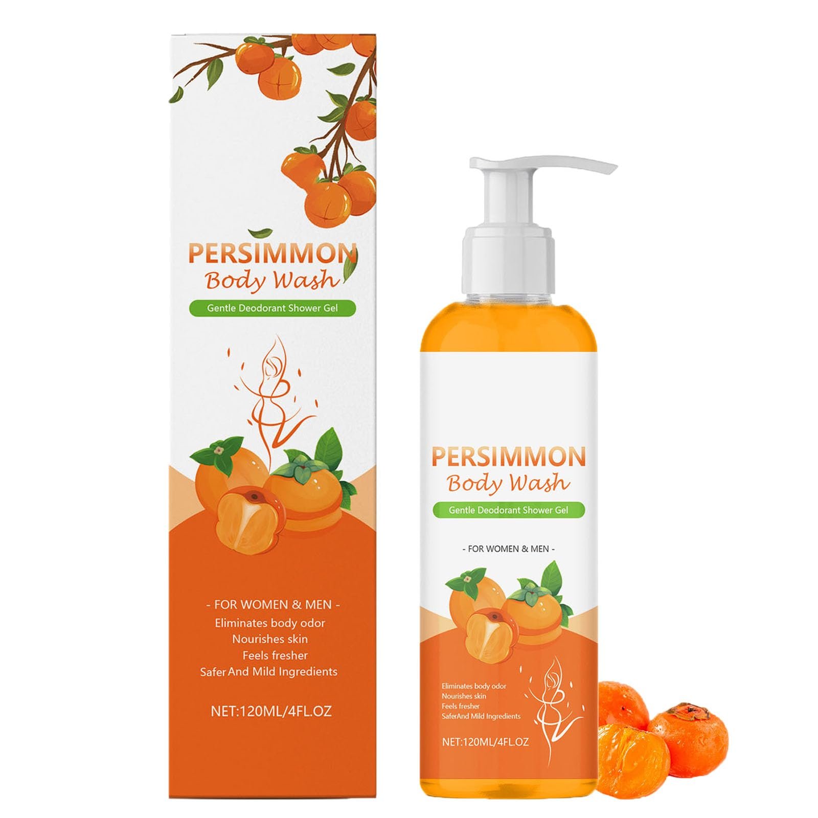 Гель для душу Persimmon для контролю запаху зволожуючий та освіжаючий 1 шт., фото №1