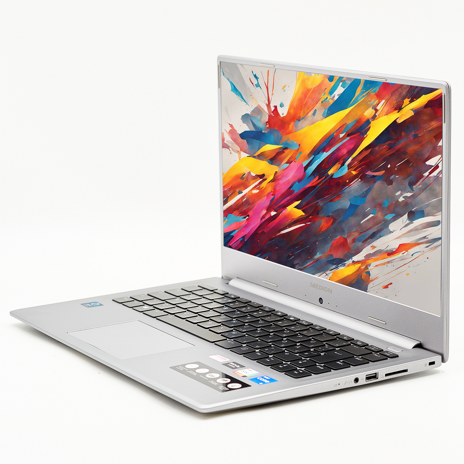 Ноутбук Medion Akoya S15449, 15.6 дюймов, Intel Core i5-1135G7, RAM 8 GB, SSD 512 GB, Intel Iris Xe Graphics, металлический, б/у, фото №4