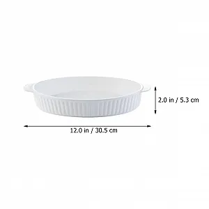 Форма для запекания SOIMISS керамическая овальная термостойкая с двойными ручками synthetic.ua - Фото 1