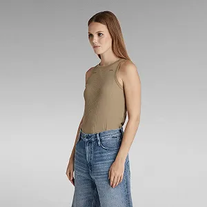 Жіноча майка G-Star - Engineered Rib Tank Top Бежевий - S ціна на synthetic.ua - Фото 1 Жіноча майка G-Star - Engineered Rib Tank Top Бежевий - S synthetic.ua - Фото 1