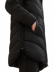 Женское стеганое пальто TOM TAILOR с капюшоном synthetic.ua - Фото 1