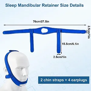 Ремінець на підборіддя Набір 6 шт. Редукція хропіння, регульований synthetic.ua - Фото 1