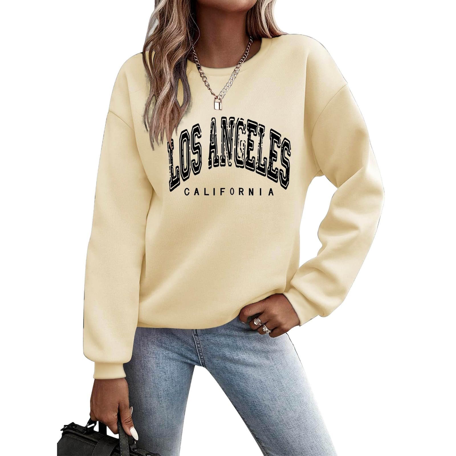 Жіночий світшот Los Angeles Letter Print Fashion, фото №2 Жіночий світшот Los Angeles Letter Print Fashion, фото №2