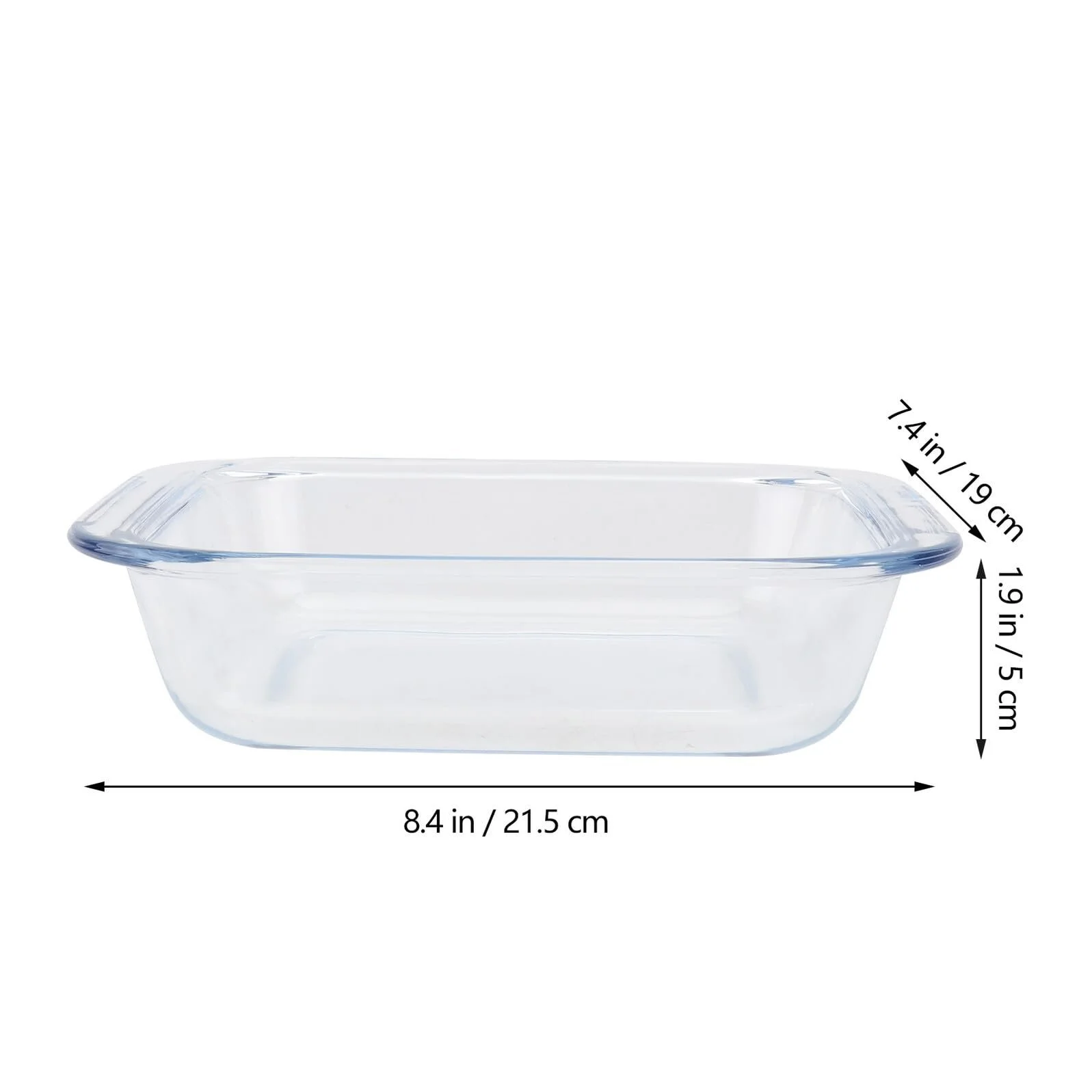 Противень для выпечки Стеклянный квадратный термостойкий, фото №2