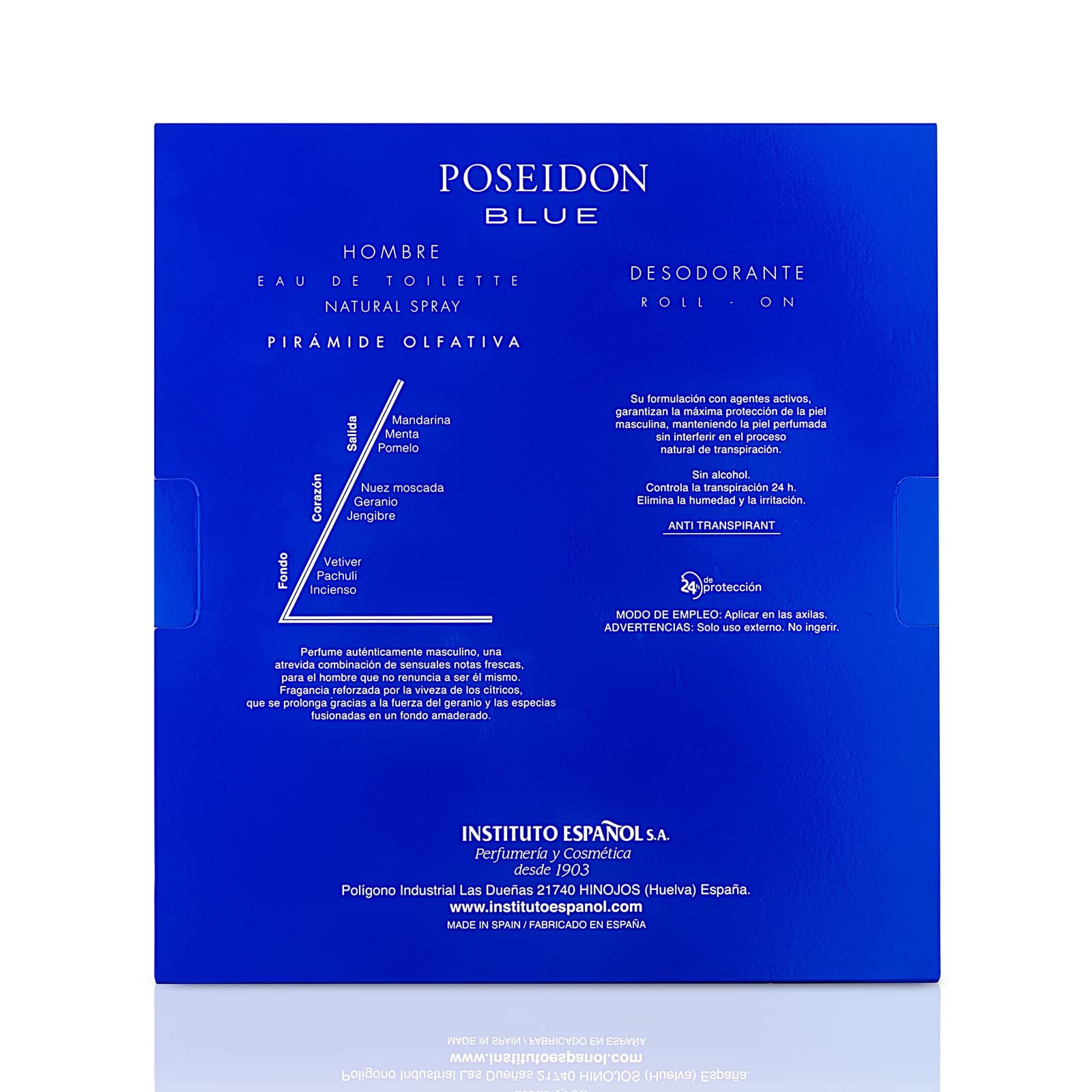 Набор elementos Poseidon Blue Hombre Eau de Toilette 100 мл + Гель 250 мл, фото №2