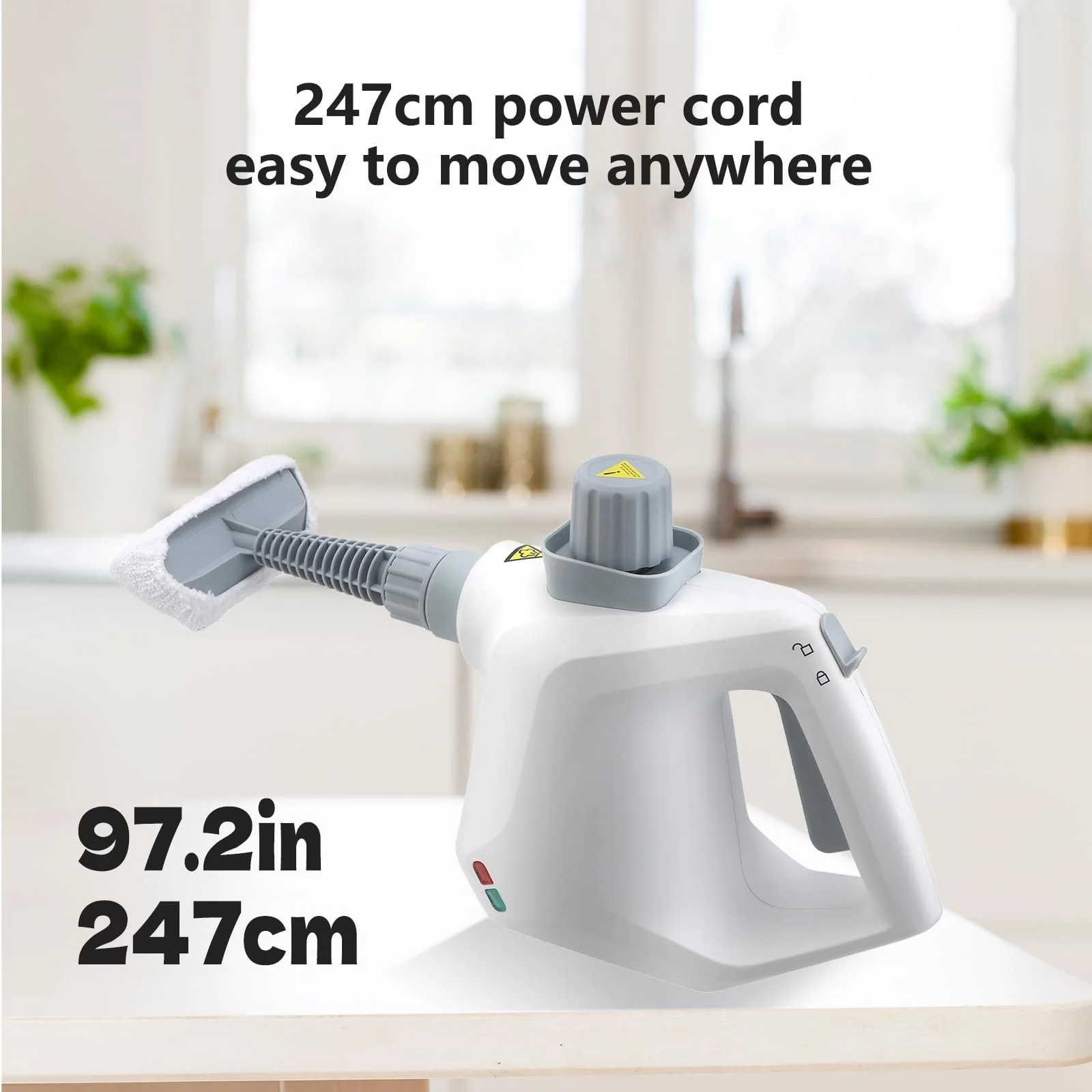 Ручний пароочисник 1000 Вт 3.2 Бар 9 аксесуарів, фото №2 Ручний пароочисник 1000 Вт 3.2 Бар 9 аксесуарів, фото №2