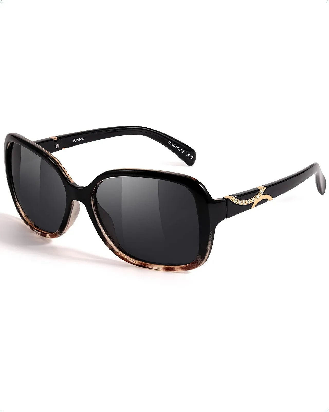 Поляризовані сонцезахисні окуляри вінтажні SIPHEW великі поляризаційні, фото №1