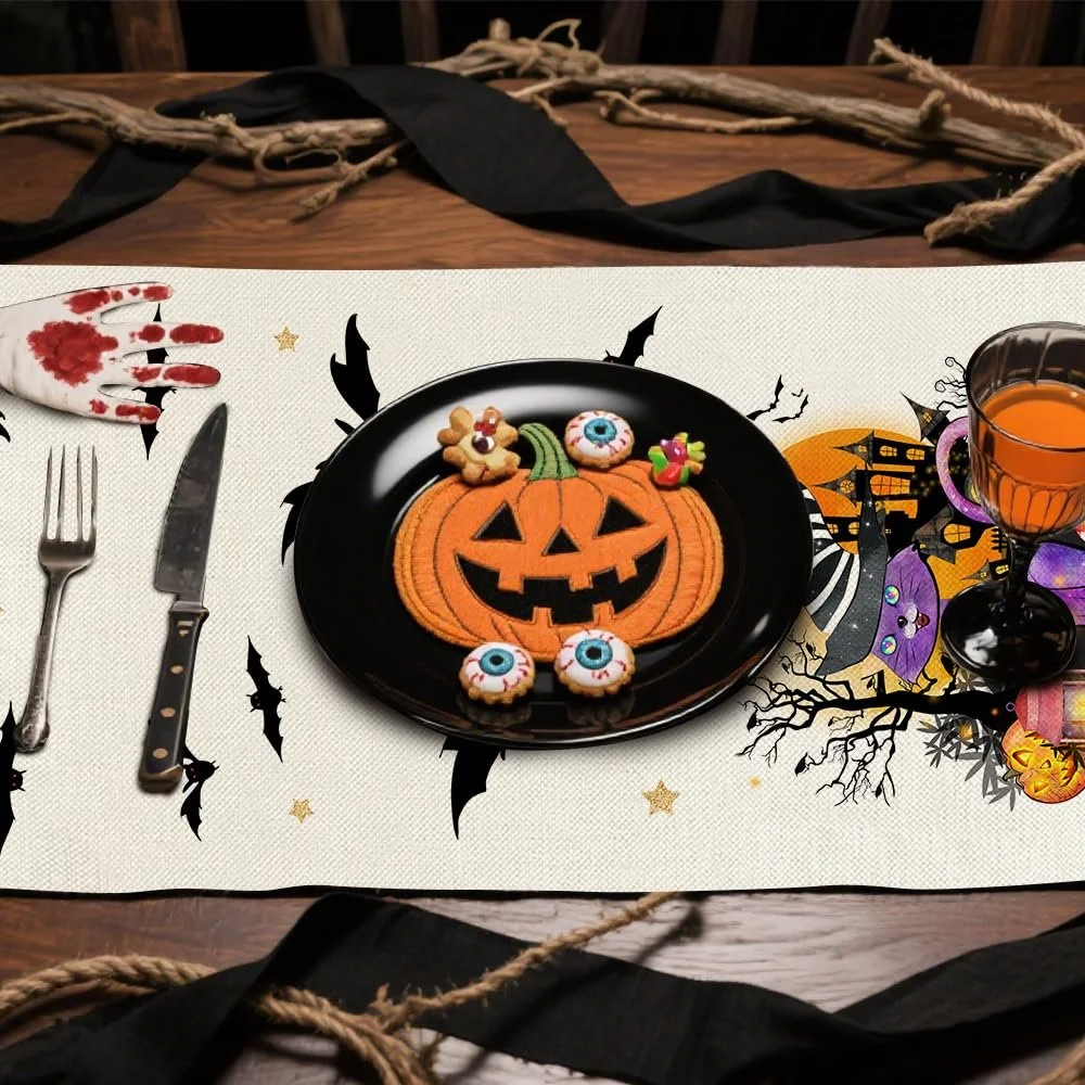 Ранер для столу Halloween Pumpkin Bat 40 x 240 см, фото №7