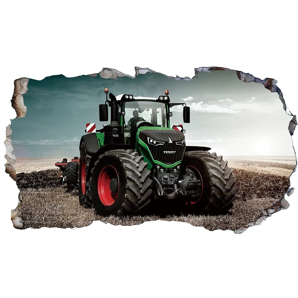 Наклейка на стіну Magic Tractor 3D 1000 x 600 мм, фото №2 Наклейка на стіну Magic Tractor 3D 1000 x 600 мм, фото №2