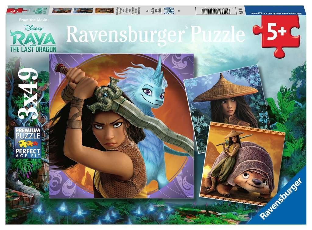 Пазл Ravensburger 05098 Raya, the Brave Warrior 3 x 49 элементов, фото №1