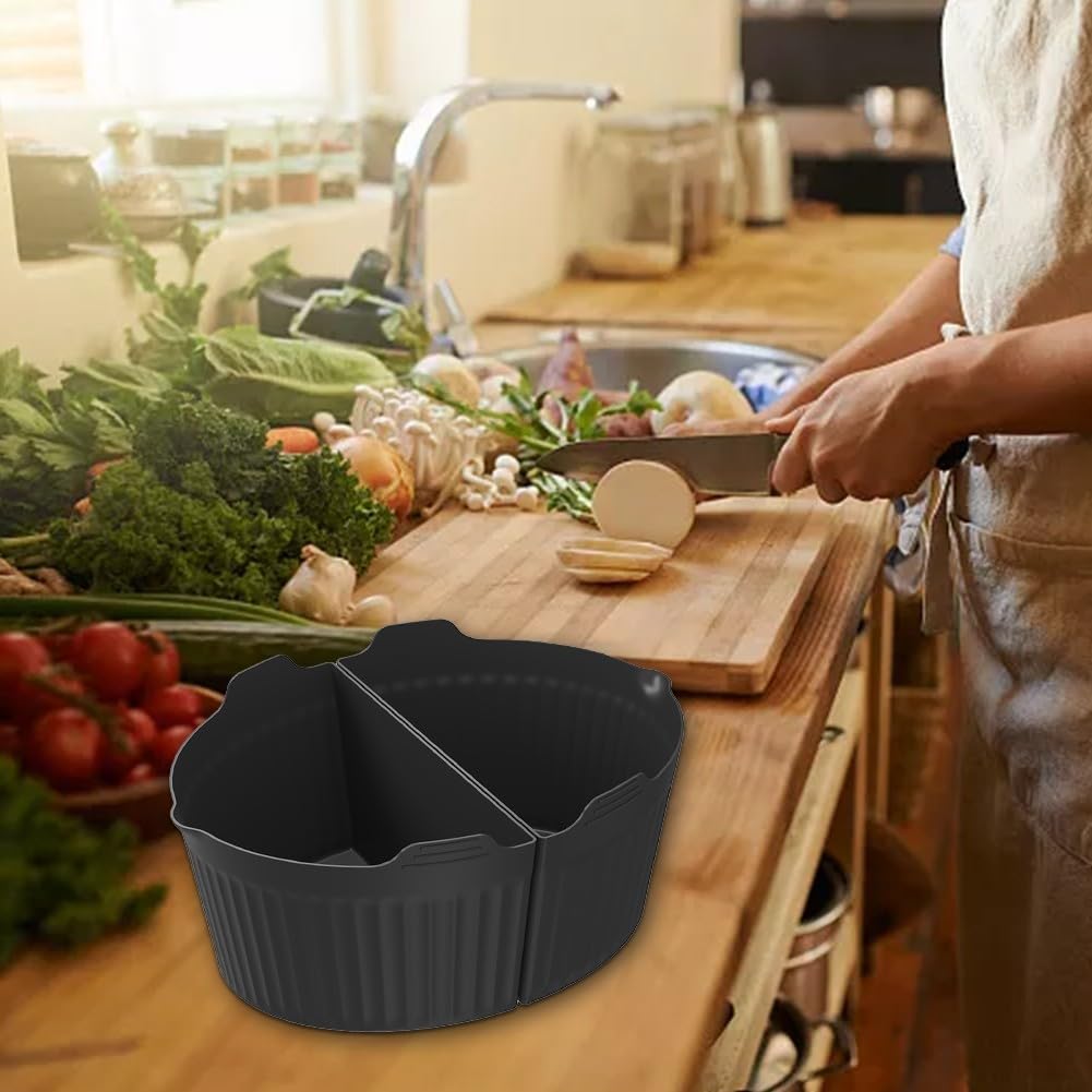 Вставка Reusable Silicone Slow Cooker Liner 6-8 Quart Силиконовая Черный, Синий, Серый, Красный, фото №3