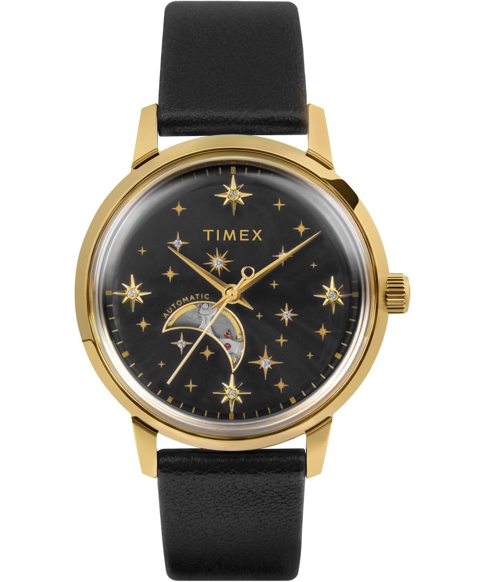 Годинник Timex Celestial Automatic для жінок на шкіряному ремінці, фото №1