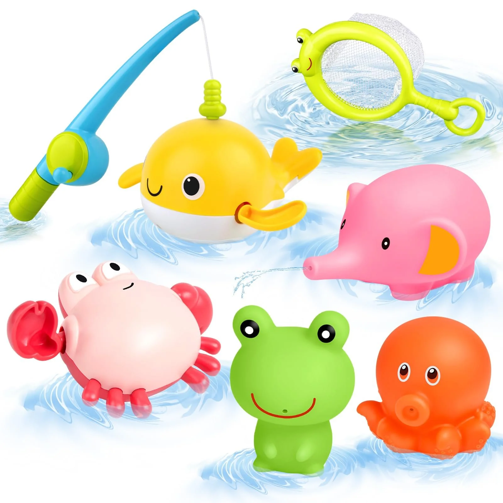 Игрушка для ванны заводная Магнитная рыбалка, фото №1