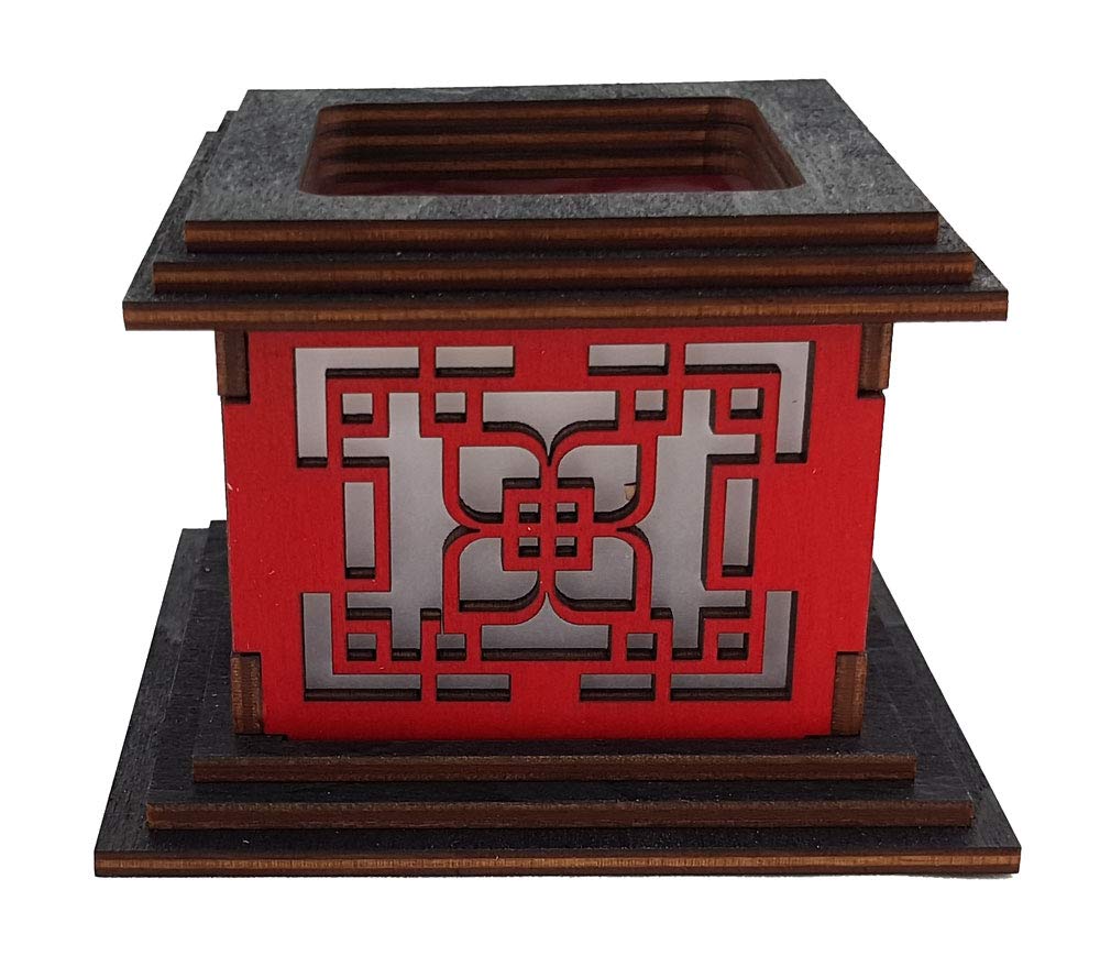 Підсвічник Tanno Design Japan Akina з функцією чайної свічки червоний/чорний, фото №2