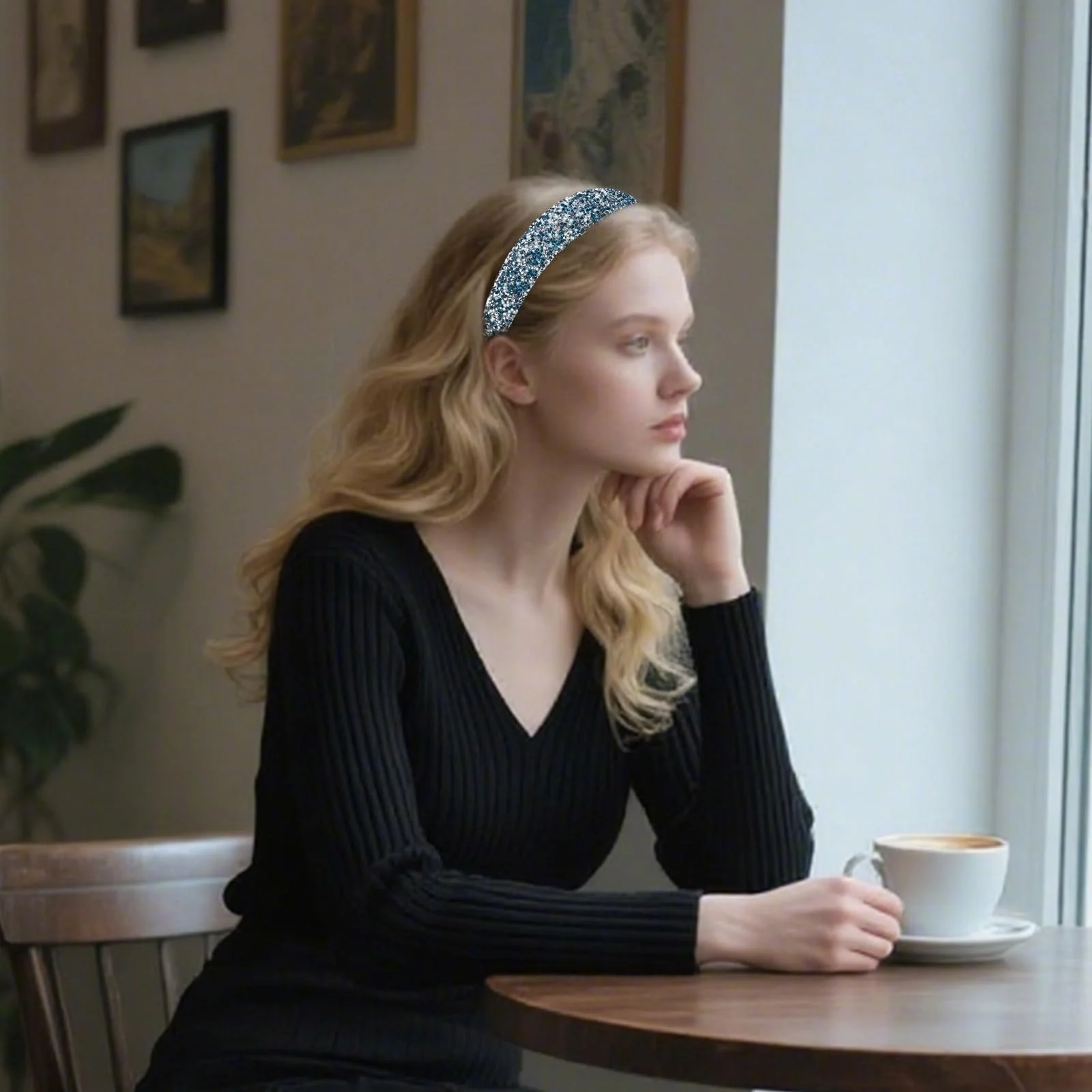 Обруч жіночий Блискучий Стрази, фото №5 Обруч жіночий Блискучий Стрази, фото №5