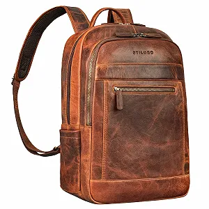 Купити Рюкзак для ноутбука STILORD Jamal 16 дюймів шкіряний Kara - Cognac - Фото 1 Рюкзак для ноутбука STILORD Jamal 16 дюймів шкіряний Kara - Cognac - Фото 1