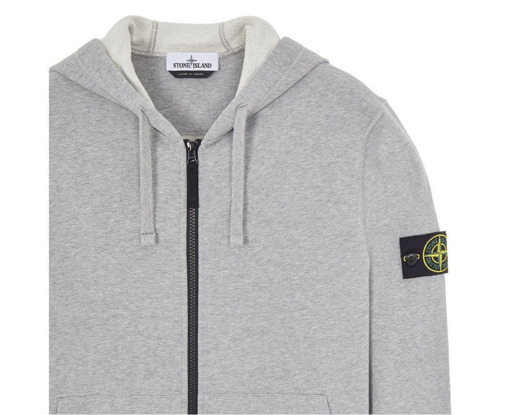 Худі Stone Island Zip Hoodie Grey XXL, фото №2