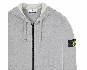 Худі Stone Island Zip Hoodie Grey XXL synthetic.ua - Фото 1