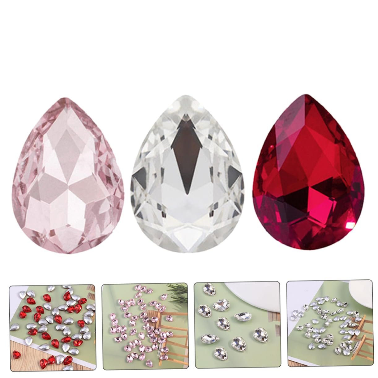 Набор 150 Хрустальных Бриллиантовых Аксессуаров для Ногтей DIY Изготовление Украшений для Ногтей Шармы Ювелирные Изделия для Ногтей Аксессуары для Ногтей DIY Аксессуары для Изготовления Костюмов, фото №6