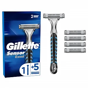 Бритва Gillette Sensor Excel с 3 сменными кассетами с двойным лезвием - Фото 1