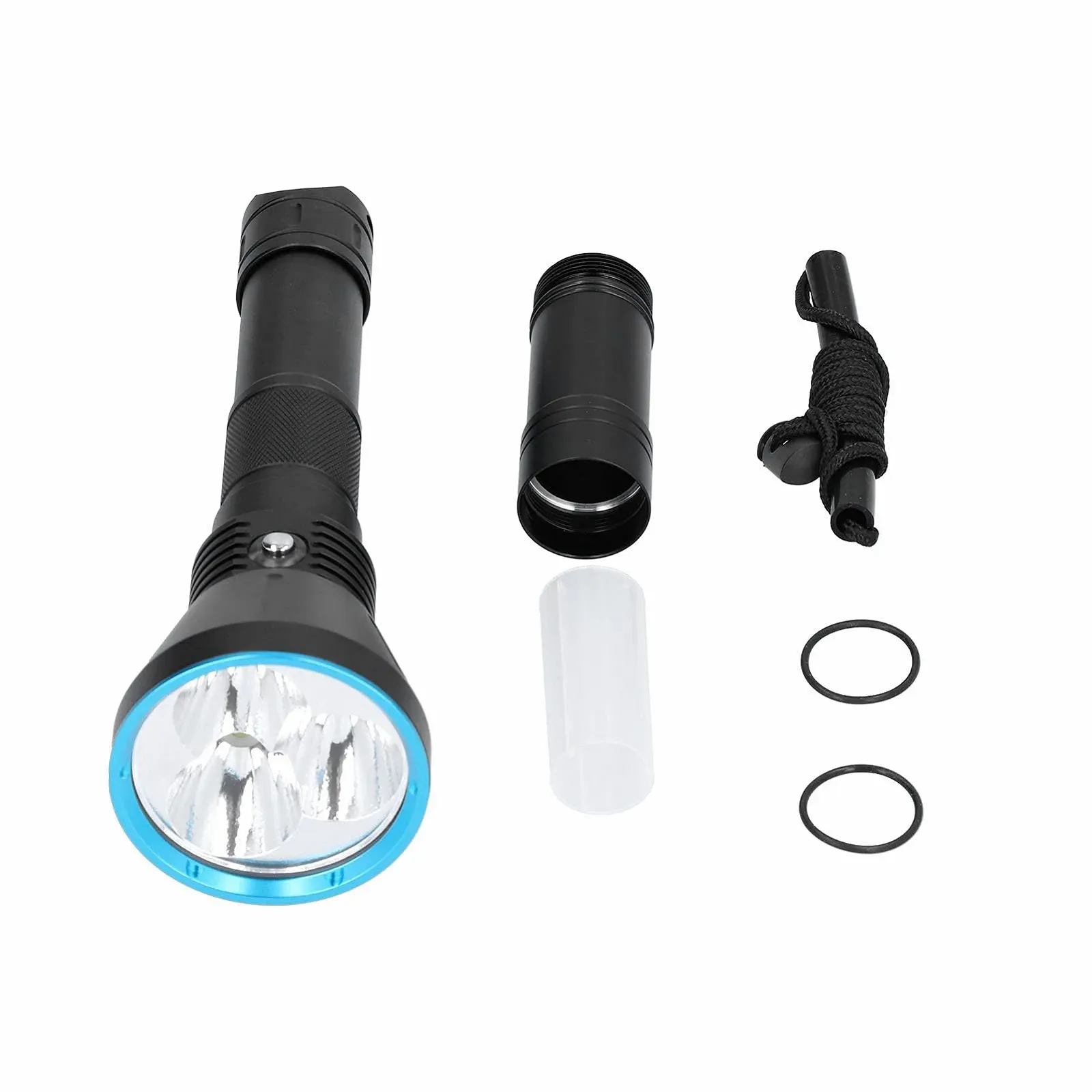 Ліхтар LED Garosa 15000 lm Потужний ліхтар IP68 Водонепроникний професійний для дайвінгу для риболовлі на глибині 150 м, для активного відпочинку, походів та кемпінгу, фото №5