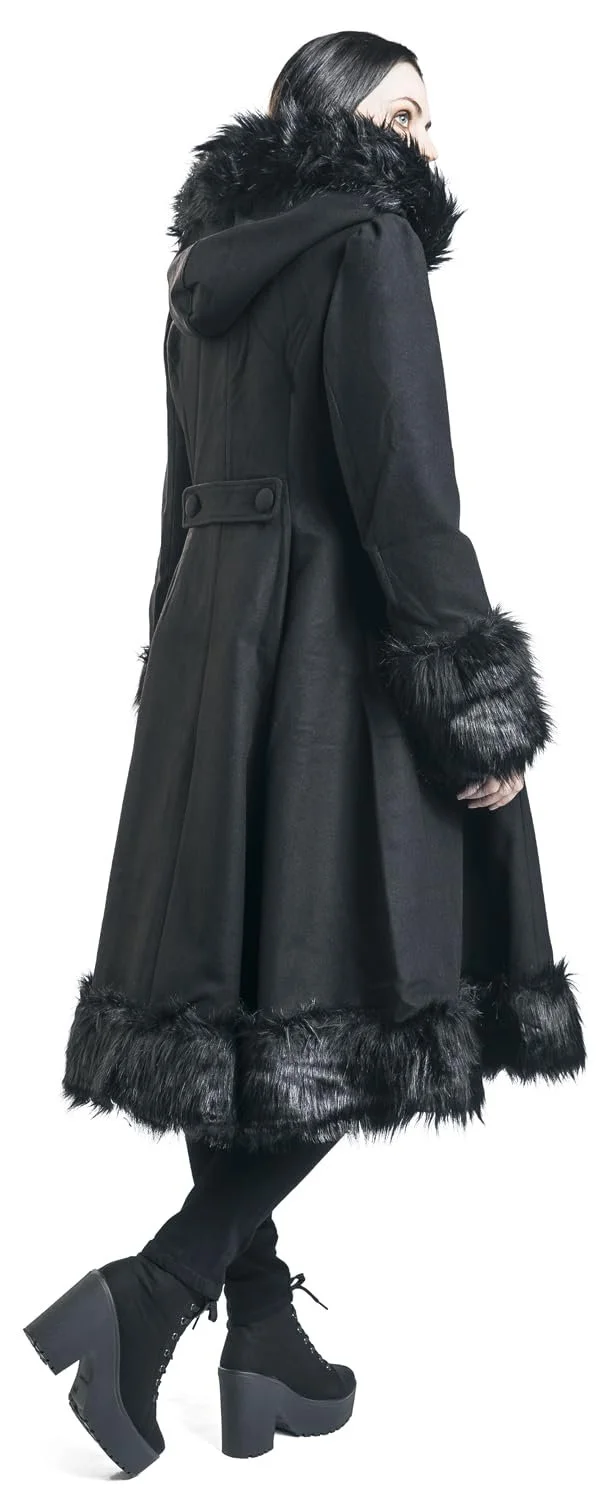 Пальто Жіноче Hell Bunny Elvira Чорний, фото №6 Пальто Жіноче Hell Bunny Elvira Чорний, фото №6