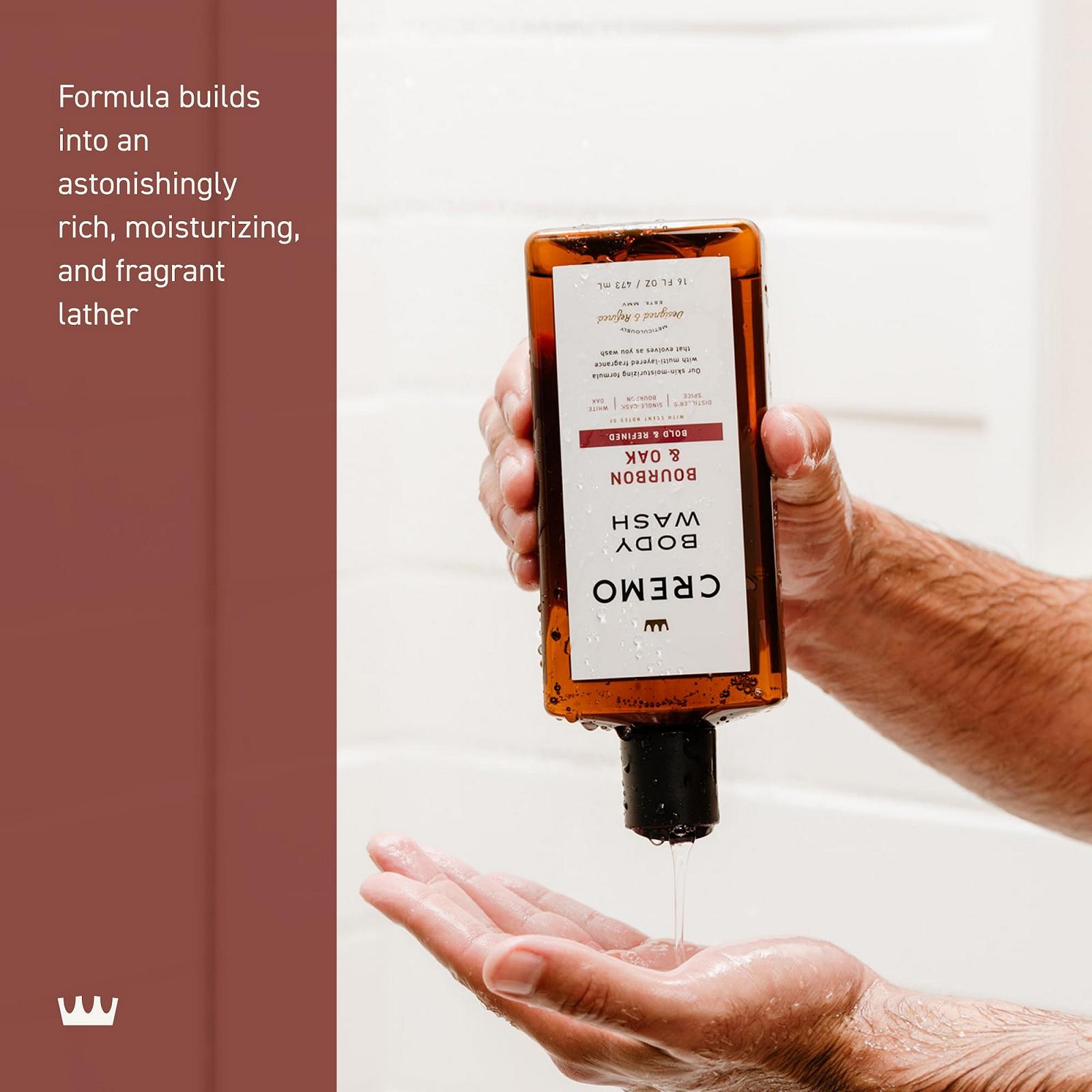 Гель для душа Cremo Bourbon and Oak 473 мл, фото №4