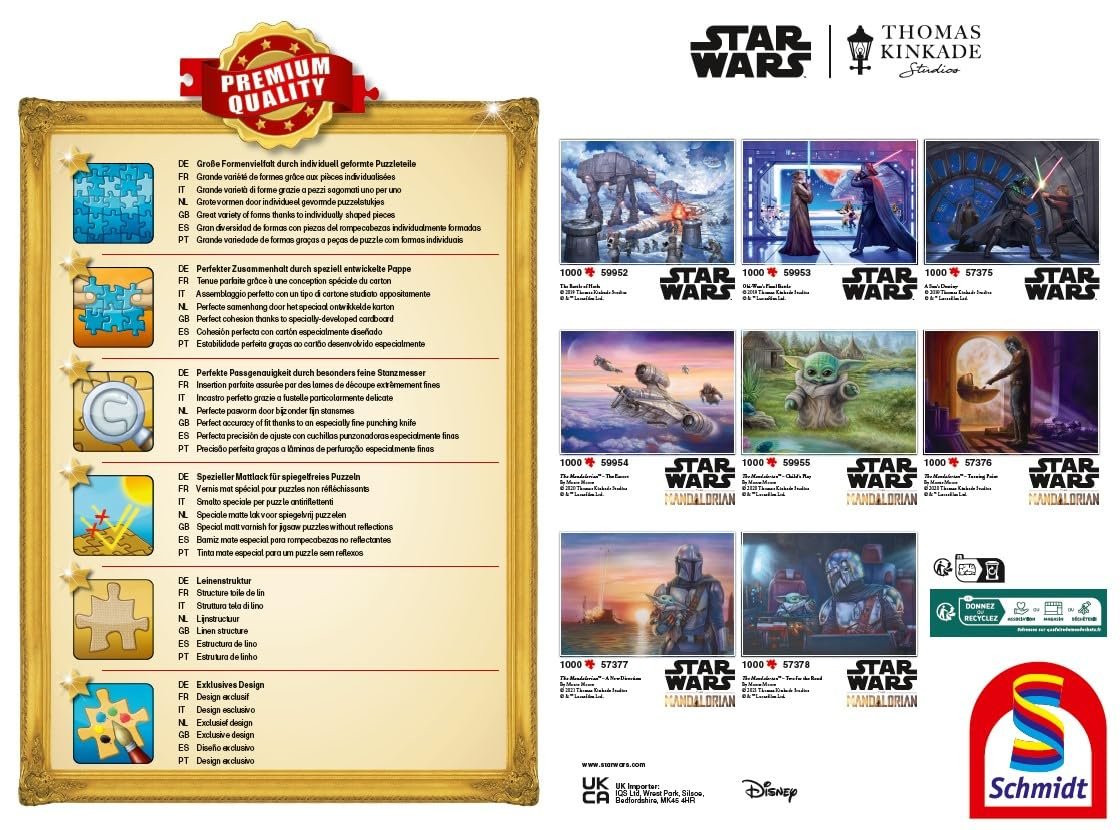 Пазл Schmidt Spiele Thomas Kinkade Star Wars On The Run 1000 деталей, фото №3