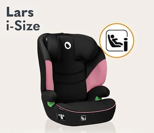 Дитяче автокрісло Lionelo Lars i-Size / 100-150 см / 4-12 років / Найновіший стандарт R129 / Чорно-рожевий, фото №3 Дитяче автокрісло Lionelo Lars i-Size / 100-150 см / 4-12 років / Найновіший стандарт R129 / Чорно-рожевий, фото №3