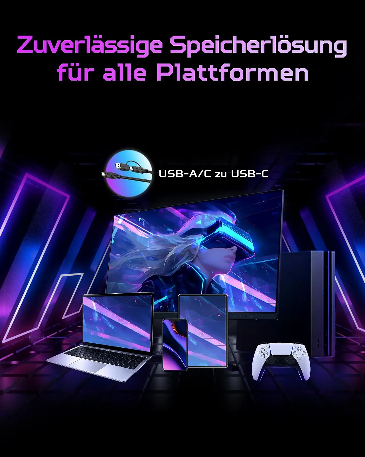 Внешний SSD-накопитель acer Predator GP30 2 TB USB 3.2 Gen2x2 RGB, фото №4