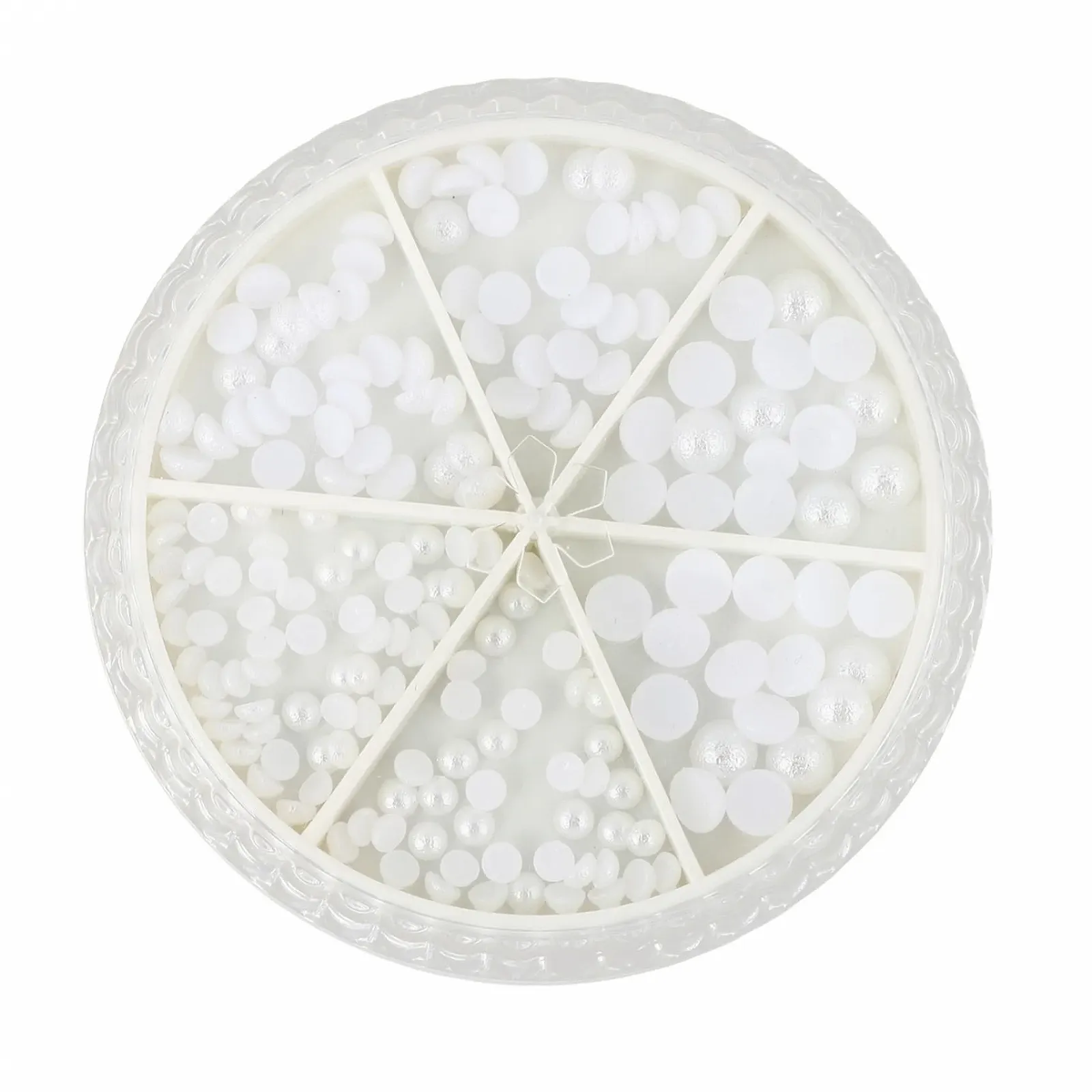 Украшения для ногтей Mikinona 2 коробки, ABS, белые, фото №1