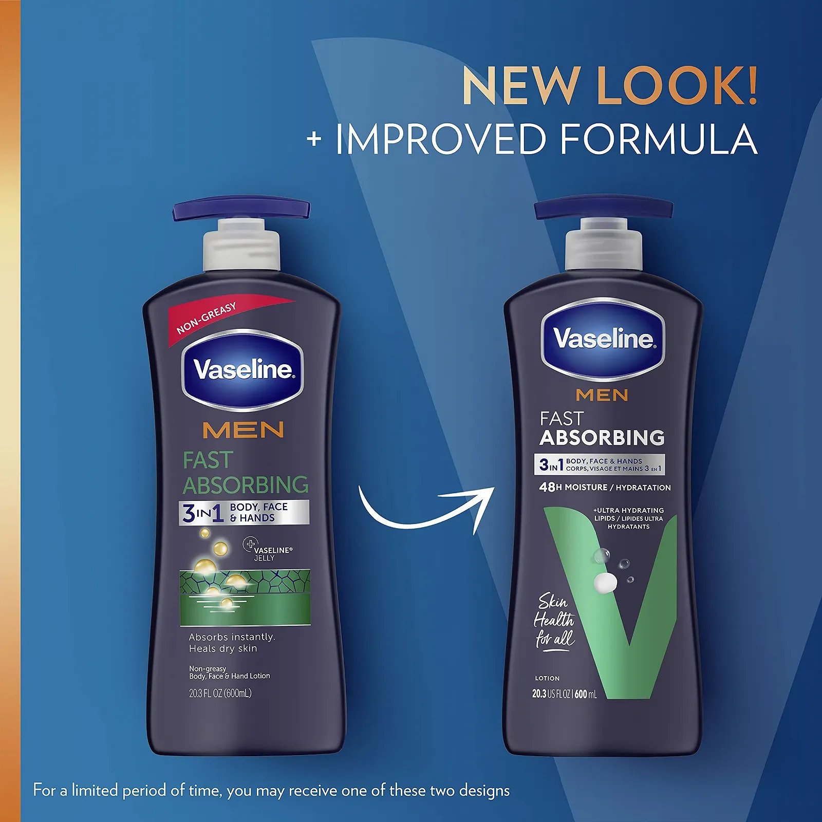 Лосьйон для тіла та обличчя Vaseline Men для чоловіків, вироблено в США, фото №3 Лосьйон для тіла та обличчя Vaseline Men для чоловіків, вироблено в США, фото №3