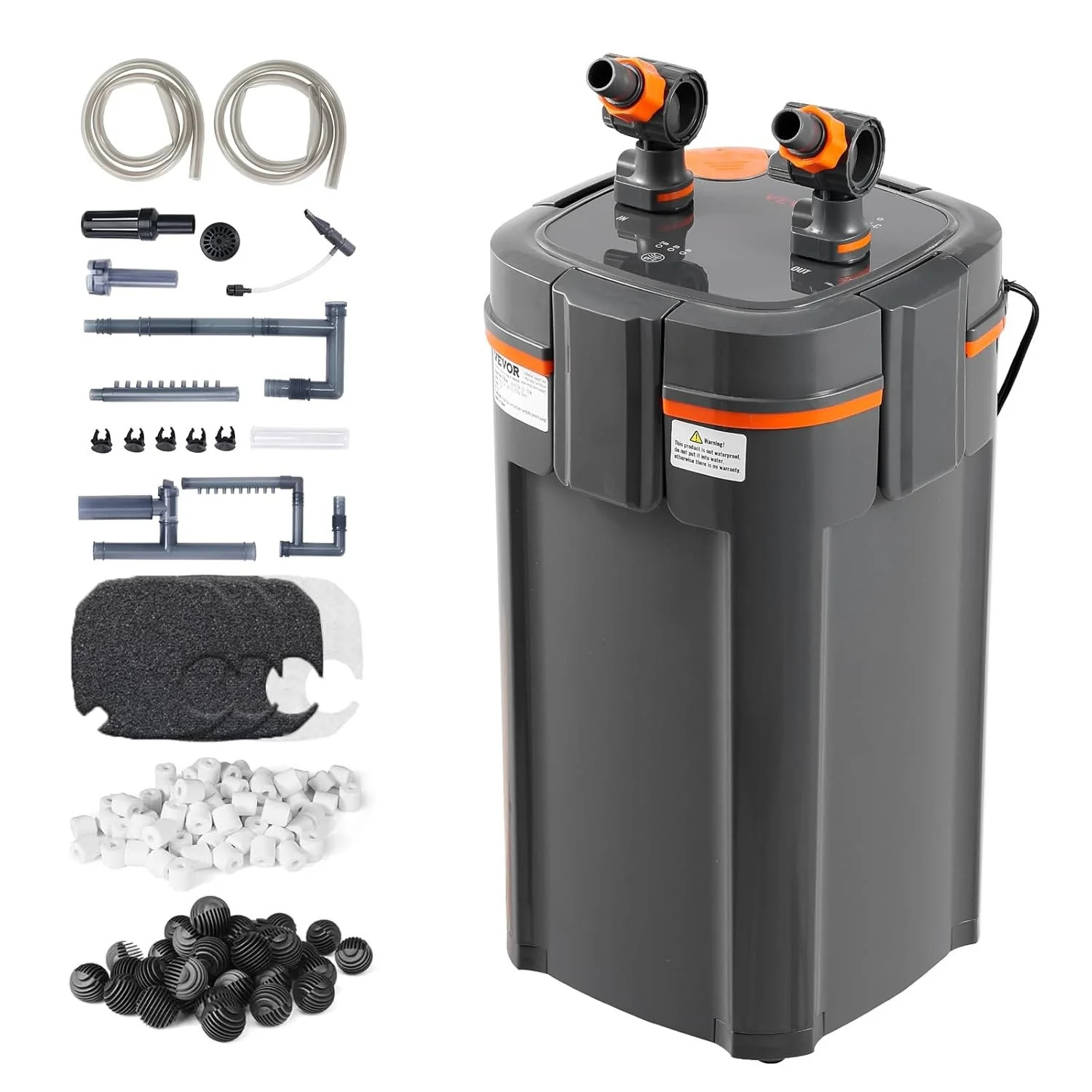 Аквариумный фильтр Vevor AQ-905F-UV Серый, фото №1