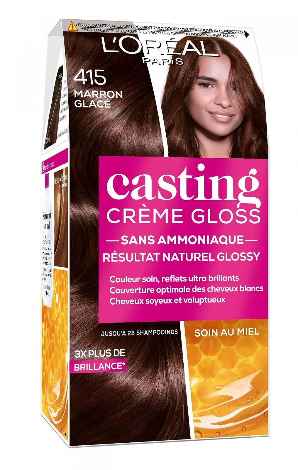 Напівперманентна фарба для волосся L'ORÉAL PARIS Casting Cream Gloss Ice Brown (415), фото №1 Напівперманентна фарба для волосся L'ORÉAL PARIS Casting Cream Gloss Ice Brown (415), фото №1