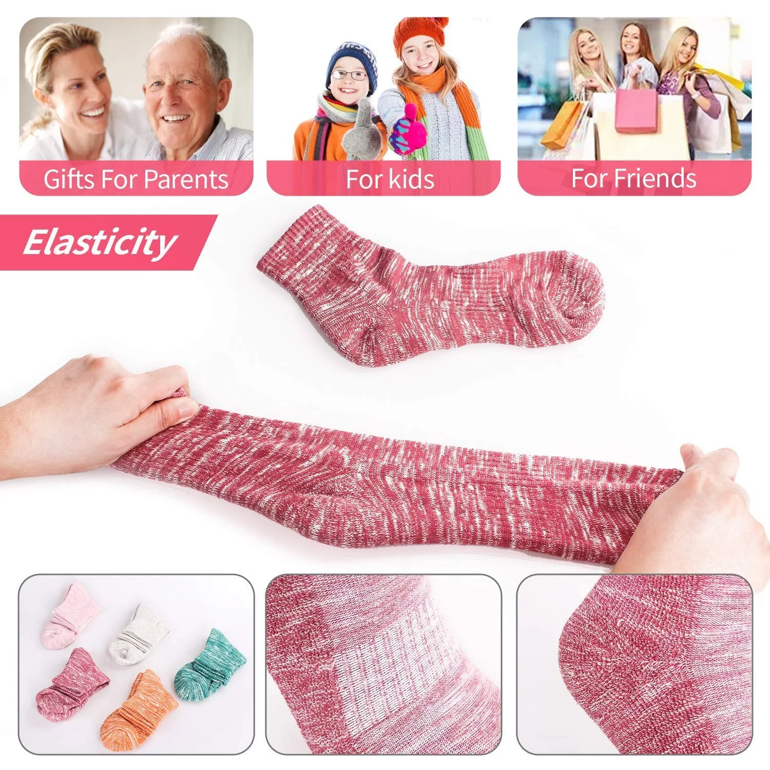 Шкарпетки ElifeAcc, 5 пар, вовна, розмір EU 35-43, фото №5 Шкарпетки ElifeAcc, 5 пар, вовна, розмір EU 35-43, фото №5