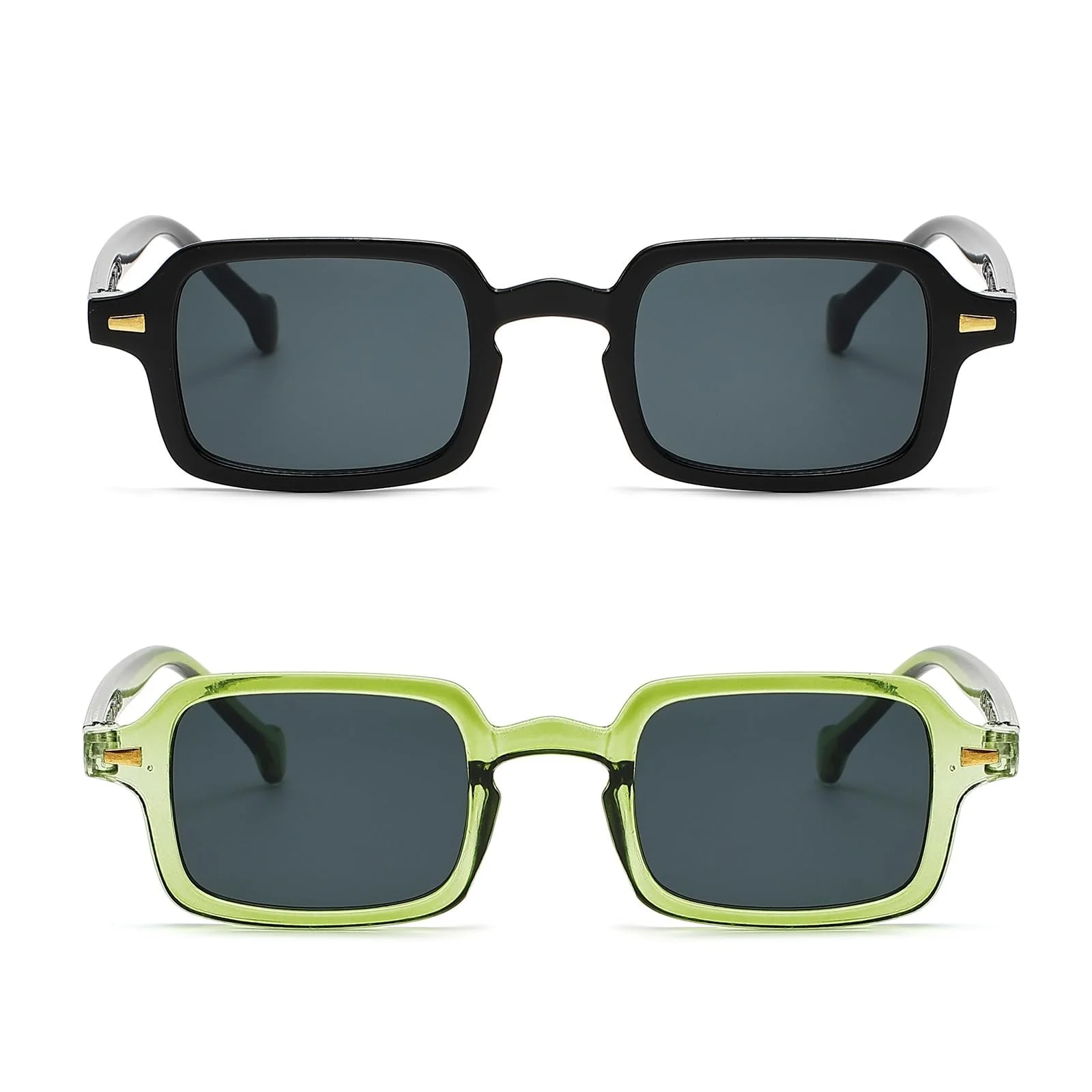 Сонцезахисні окуляри Квадратні Вінтажні LJCZKA для Чоловіків та Жінок, фото №2