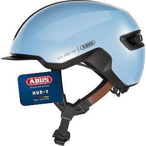 Шлем ABUS Urban HUD-Y с магнитным, аккумуляторным задним LED-фонарем и магнитной застежкой - Фото 1