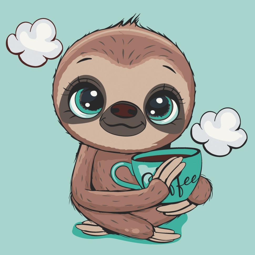 Картина по номерам Ленивец Art Craft 15084-AC 30х30 см, фото №1 Картина по номерам Ленивец Art Craft 15084-AC 30х30 см, фото №1