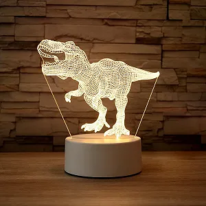Нічник у вигляді динозавра, акриловий нічник 19 см synthetic.ua - Фото 1